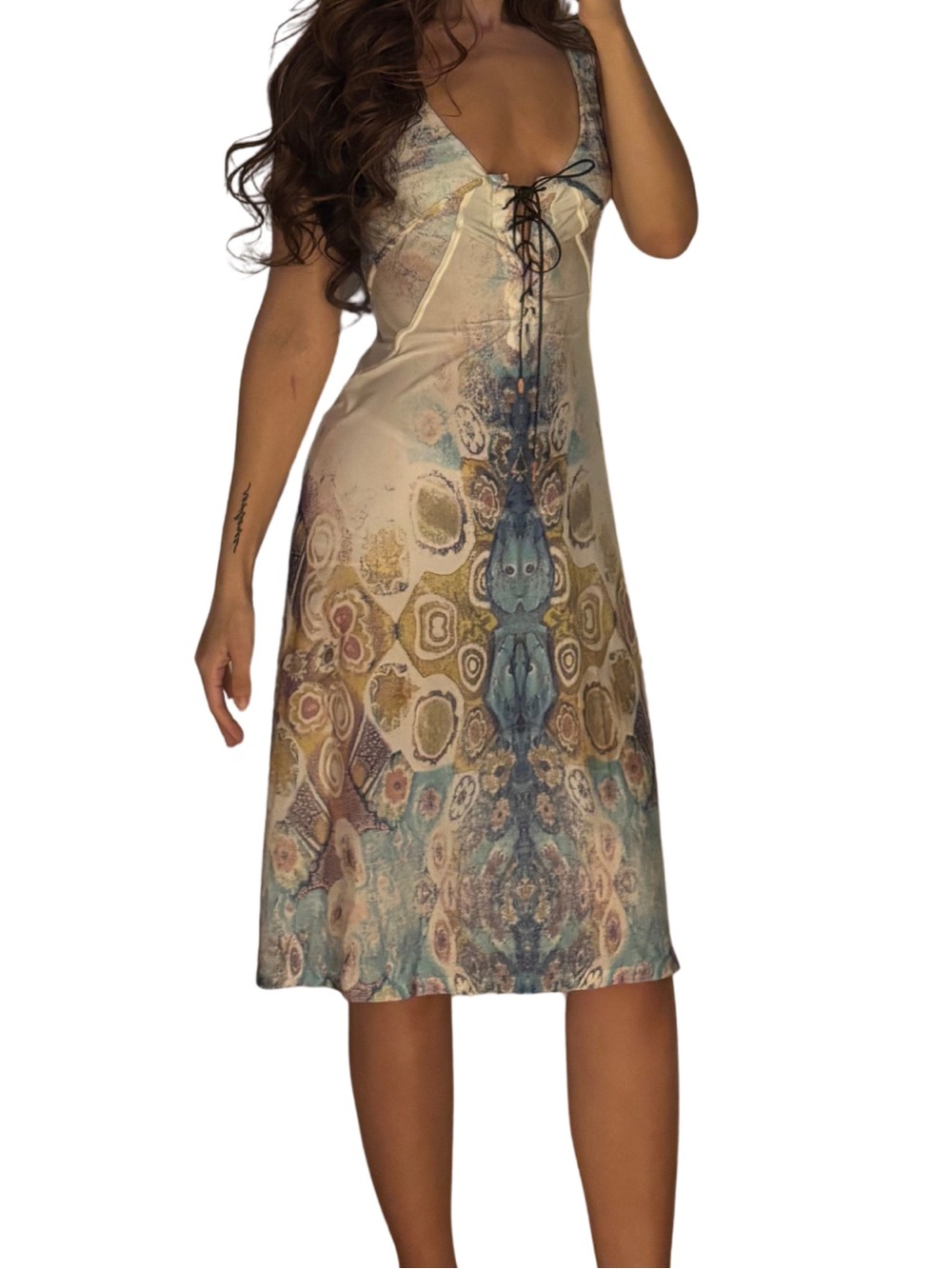 Roberto Cavalli SS2002 Rare Lace-Up Dress